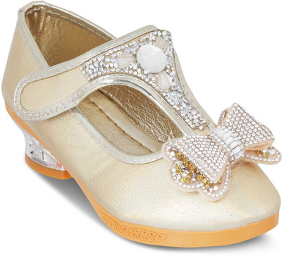 

KITTENS Girls Slip on Ballerinas(Gold