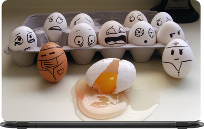 

Lapower Egg tray and a broken egg Vinyl Laptop Decal 15.6