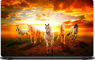 

Lapower Beautiful horses running Vinyl Laptop Decal 15.6