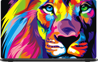 

Lapower Lion in multicolour Vinyl Laptop Decal 15.6