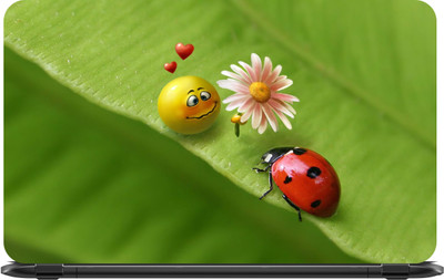 

Lapower Lady bug and a flower Vinyl Laptop Decal 15.6