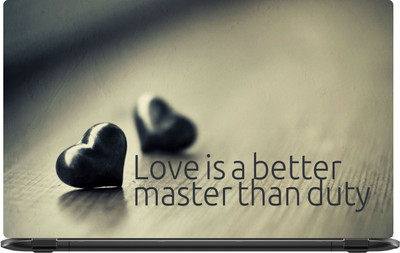 

Lapower Love is a better master than duty Vinyl Laptop Decal 15.6