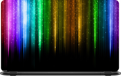 

Lapower Vertical multicolour lightning Vinyl Laptop Decal 15.6