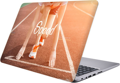 

PRINTCLUB speed Laptop Sticker 15.6 inch-Premium Quality, UV Printed, Laminated, Bubble Free, Scratchproof Laptop Skin-380 Vinyl Laptop Decal 15.6