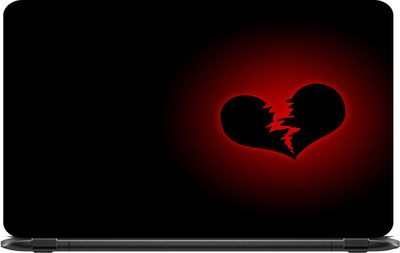 

Lapower Broken heart in glowing red light Vinyl Laptop Decal 15.6
