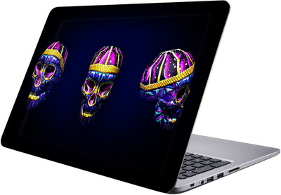 

PRINTCLUB skulls Laptop Sticker 15.6 inch-Premium Quality, UV Printed, Laminated, Bubble Free, Scratchproof Laptop Skin-372 Vinyl Laptop Decal 15.6