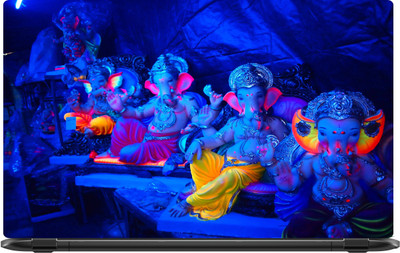 

Lapower Lord Ganesha beautiful idols Vinyl Laptop Decal 15.6