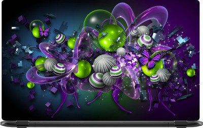 

Lapower Spheres and butterflies Vinyl Laptop Decal 15.6