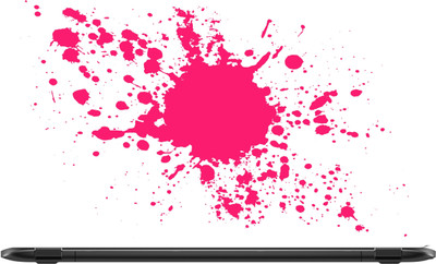 

Lapower Pink colour patch Vinyl Laptop Decal 15.6