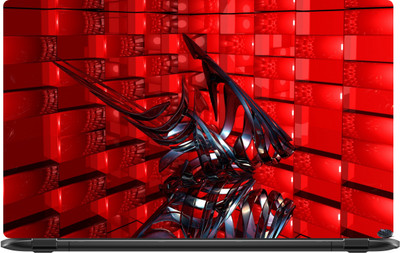 

Lapower Black and red pattern Vinyl Laptop Decal 15.6