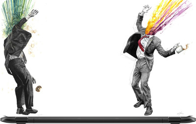 

Lapower Two men without head Vinyl Laptop Decal 15.6