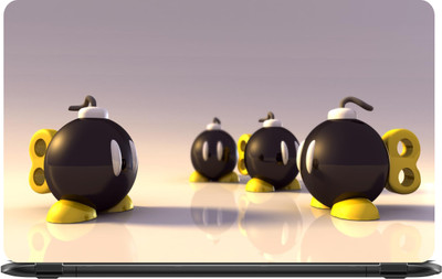 

Lapower Yellow and black spheres Vinyl Laptop Decal 15.6