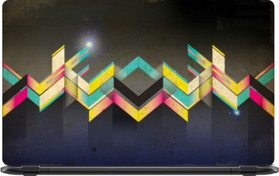 Lapower Coloured geometrical pattern Vinyl Laptop Decal 15.6