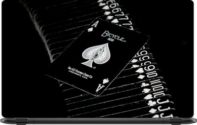 Lapower Black playing cards Vinyl Laptop Decal 15.6