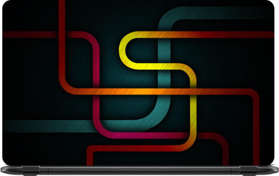 

Lapower Curve and horizontal lines pattern Vinyl Laptop Decal 15.6