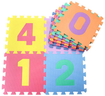 

Miss & Chief Educational Puzzle Foam Floor Mats – 10 Pieces (30 x 30 cm)(Multicolor)