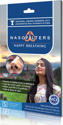 

Nasofilters Pack Of 24 + 6 Compliemntary Pack Of 24 + 6 Compliemntary Mask and Respirator