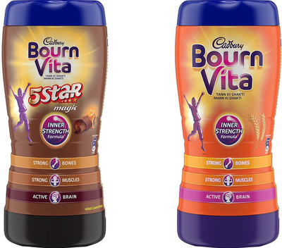 Cadbury Bournvita Magic Pro-Health Chocolate Drink Jar 500gm & Pro-Health Chocolate Drink Jar 500 gm 1000 g(Pack of 2)