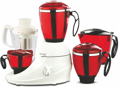 Butterfly DESIRE-4J1 750 Juicer Mixer Grinder(Multicolor, 4 Jars)