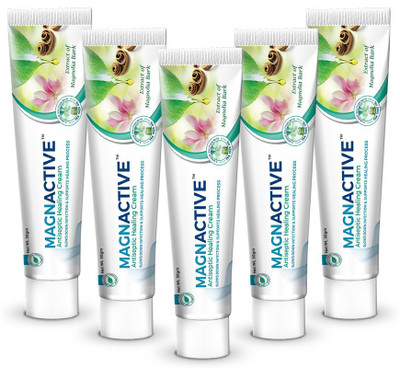 

GREEN CURE Magnactive - Premium Ayurvedic Herbal Antiseptic Cream | Medicine for Cuts, Burns, Wounds & Scratches | Instant & Quick Relief | German Design | 30 gm(150 g)