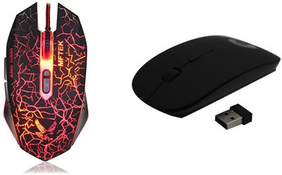 

DARK EDGE XM508 WIRED GAMING MOUSE WITH WIRELESS MOUSE Wired Optical Gaming Mouse(USB 2.0, Multicolor)