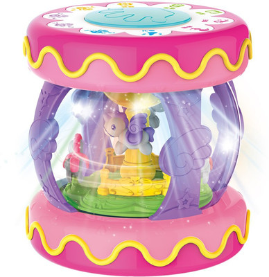 

ICE TREE Learning Turning Music Drum with Amazing Lights and Sound(Pink, Blue)