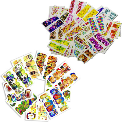 

STZ Nail Art Combo - Sheets of Water Transfer Nail Art Stickers(white)