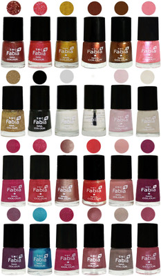 

Fabia Nail Polish (M125) Jerry Wine-Jerry Pink-Jerry Golden-Light Jerry Coffee-Dark Golden-Jerry Peach-Light Golden-Black-White-Top Coat-Lychee-Light Cream-Magenta-Shock Pink Light-Light Nude-Red Orange-Shrimp Pastell-Cherry Blossom-Light Jam-Denim-Hot Ma