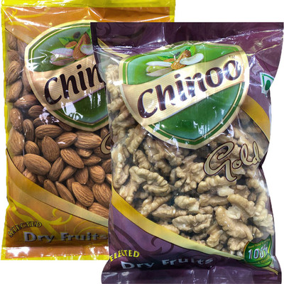 

Chinoo California Almond 250gm & California Walnut Giri 250gm (Pack of 2) Almonds(500 g, Pouch)