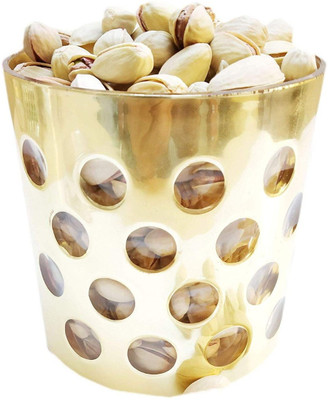 

Neotea Dry Pista Nuts with Gold Round Gift Box Pistachios(300 g, Festive Gift Box)