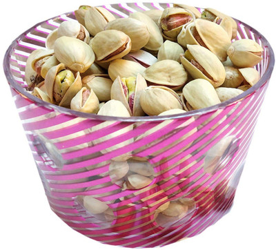 

Neotea Dry Pista Nuts with Pink Round Gift Box Pistachios(200 g, Festive Gift Box)