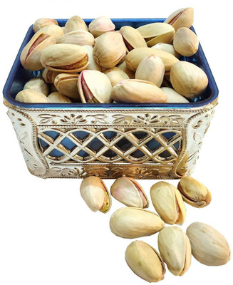 

Neotea Dry Pista Nuts with Blue Squared Gift Box Pistachios(250 g, Festive Gift Box)