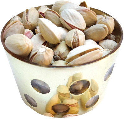 

Neotea Dry Pista Nuts with Clear Round Gift Box Pistachios(300 g, Festive Gift Box)