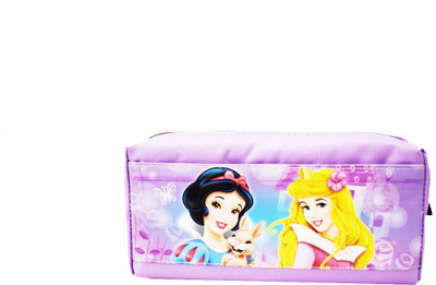 

ToyzIsland pencil pouch sisters girls Art Polyester Pencil Box(Set of 1, Purple)