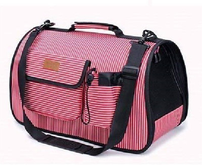 

SRI Barrel Printed Bag Pet Cat Dog Puppy Breathable Carrier with Pocket for Traveling Hiking Camping Pink, black Backpack Pet Carrier(Suitable For Dog, Cat)