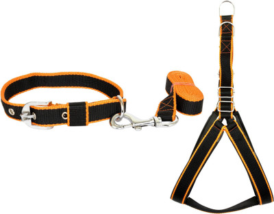 

Leathercraft Dog Harness & Leash(, BLACK