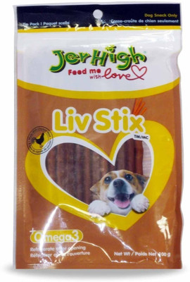 

Goofy Tails JerHigh Omega3 Liv Stix Dog Treat (100g, Pack of 3) Dog Treat(100 g, Pack of 3)
