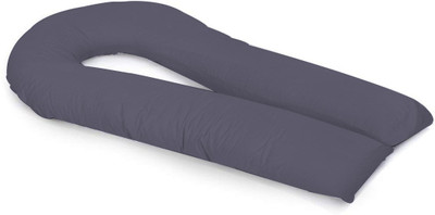 Cloth Fusion Solid Plain Pregnancy Pillow Pack of 1(Grey)