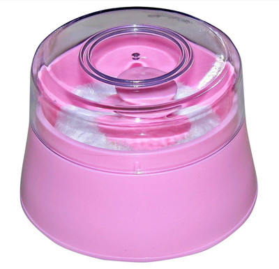 

Pillow Poddar Fashion Square Unbreakable Opaque New Born Baby Soft Gentle Touch Face Body Talcum Powder Easy to Refill Puff Cosmetic Storage Spong Container Villus Total Hygiene Cylindrical Powder Containe(Pink)