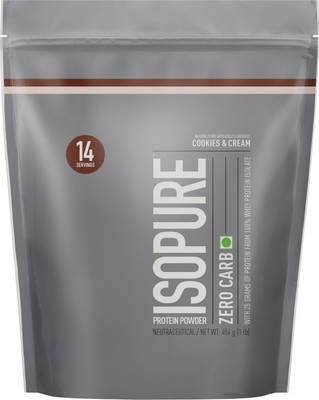 

Isopure Zero Carb Whey Protein(454 g, Cookies & Cream)