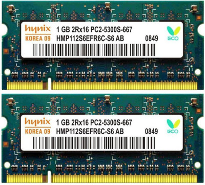 

Hynix ddr2 DDR2 1 GB (Dual Channel) Laptop (1gb ddr2 laptop ram)