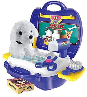

Toyshine DIY Pet Shop Portable Toy with Briefcase, Accessories