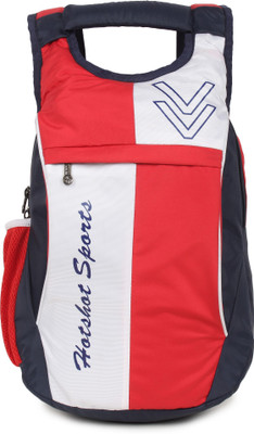

Hot Shot Waterproof Hiking Trekking Bag Camping Rucksack - 15 L(White, Red, Black), Black;red;white