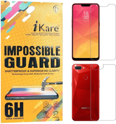 iKare Front and Back Screen Guard for Realme 2(Pack of 2)