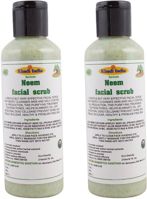 

Khadi India Neem Facial Scrub (Pack of 2x210 ml) Scrub(210 ml)
