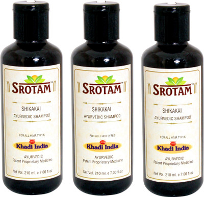 

Srotam Shikakai Shampoo ( Set of 3 Bottle )(630 ml)