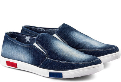 

Tashi Trendy Blue Jeans Casuals Canvas Shoes For Men(Blue