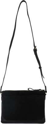 

Accessorize Women Casual Black Genuine Leather Sling Bag