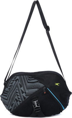 Fastrack Girls Casual Black Nylon Sling Bag