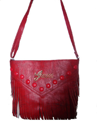 

Aayatouch Girls Casual, Formal, Evening/Party Red Synthetic Leather Sling Bag